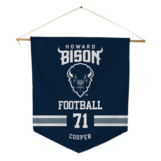 Howard - NCAA Football : Zaire Cooper - Pennant - 18" x 21"-0