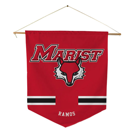 Marist - NCAA Men's Tennis : Brandon Ramos - Pennant - 18" x 21"-0
