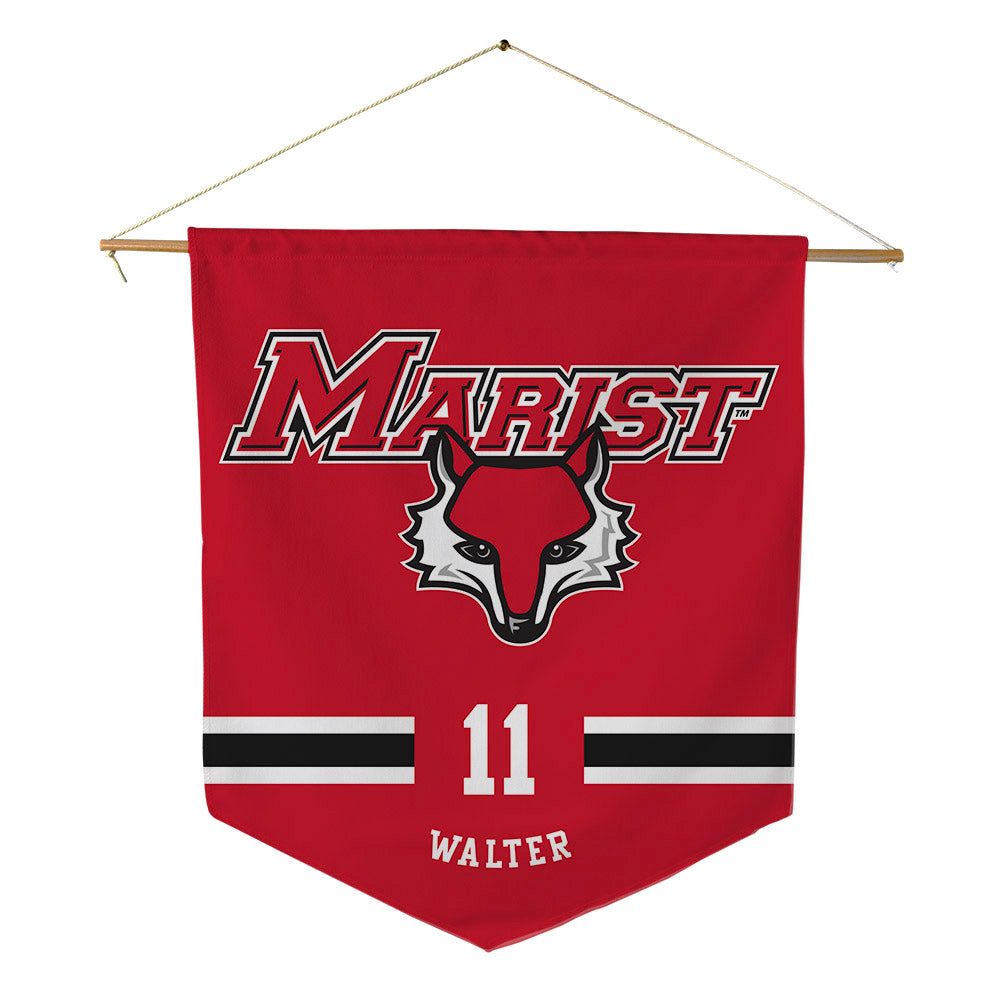 Marist - NCAA Football : Cameron Walter - Pennant - 18" x 21"-0