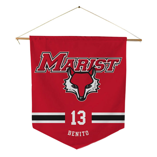 Marist - NCAA Women's Soccer : Riley Benito - Pennant - 18" x 21"-0