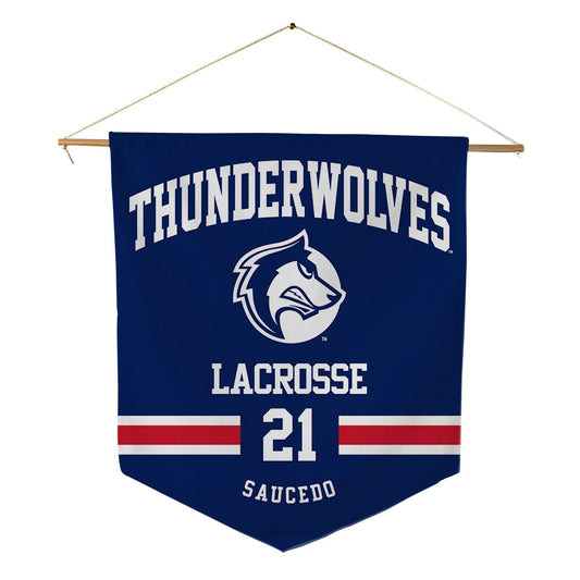 CSU Pueblo - NCAA Women's Lacrosse : Maelynn Saucedo - Pennant - 18" x 21"-0