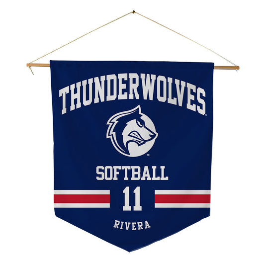 CSU Pueblo - NCAA Softball : Jaylah Rivera - Pennant - 18" x 21"-0