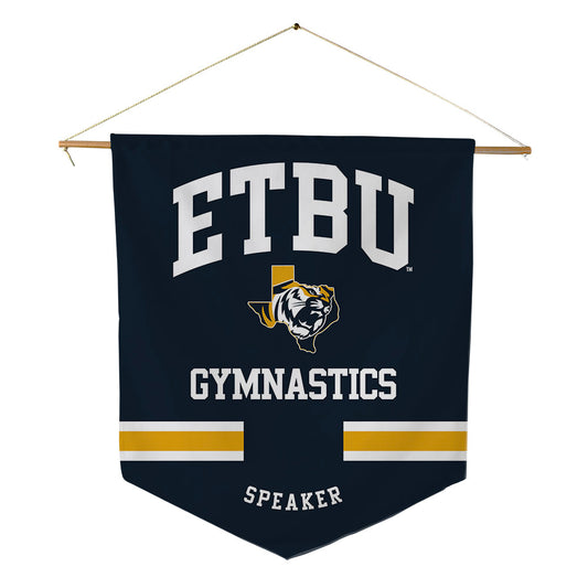ETBU - NCAA Women's Gymnastics : Chesni Speaker - Pennant - 18" x 21"-0