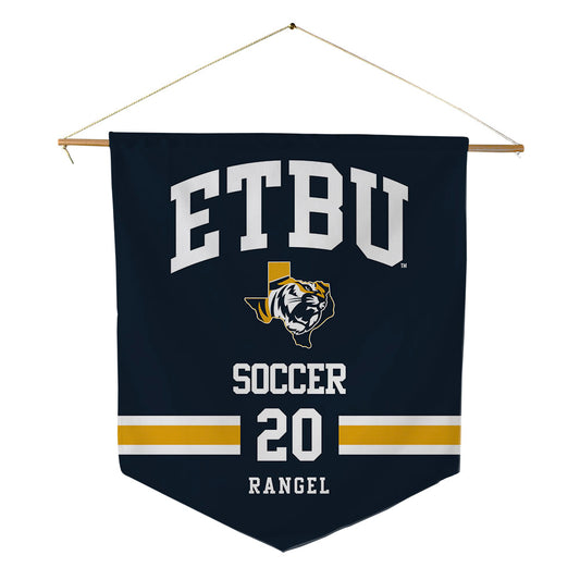 ETBU - NCAA Men's Soccer : Adam Rangel - Pennant - 18" x 21"-0