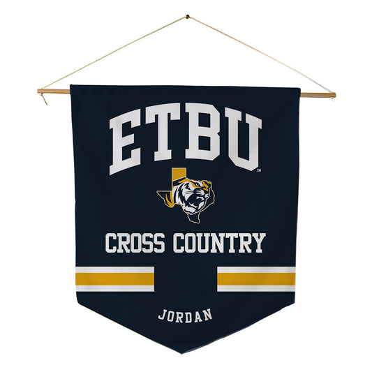 ETBU - NCAA Men's Cross Country : Tyler Jordan - Pennant - 18" x 21"-0