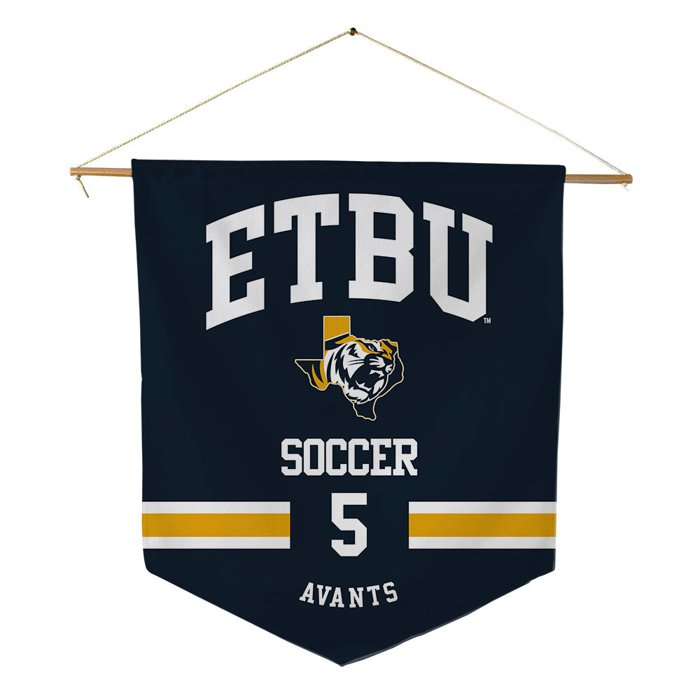 ETBU - NCAA Women's Soccer : Kenadie Avants - Pennant - 18" x 21"-0