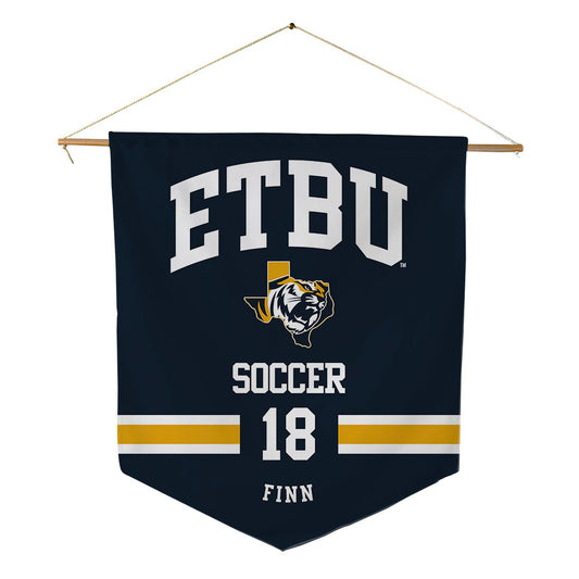 ETBU - NCAA Men's Soccer : Landon Finn - Pennant - 18" x 21"-0