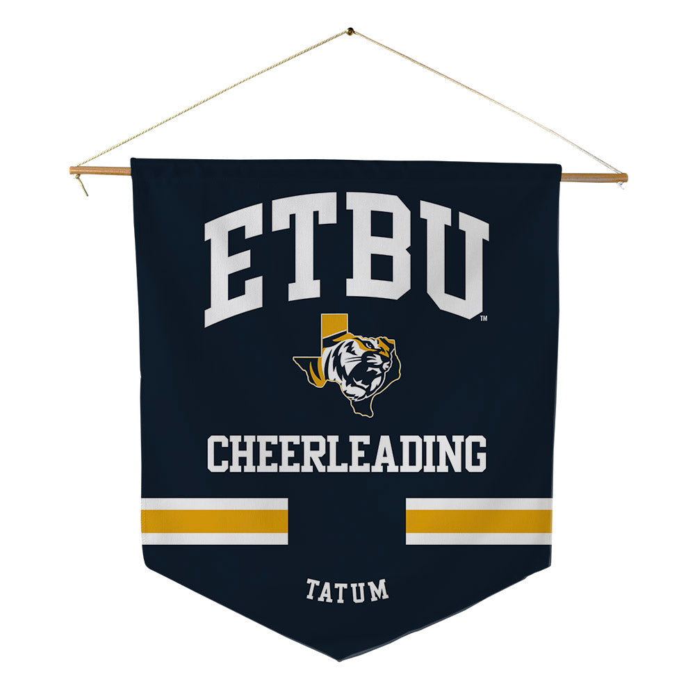 ETBU - NCAA Cheerleading : Camryn Tatum - Pennant - 18" x 21"-0