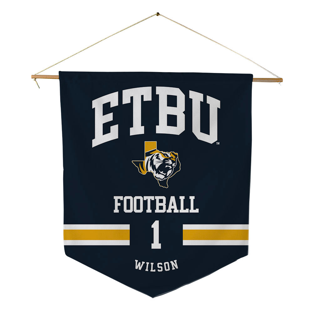 ETBU - NCAA Football : Colton Wilson - Pennant - 18" x 21"-0