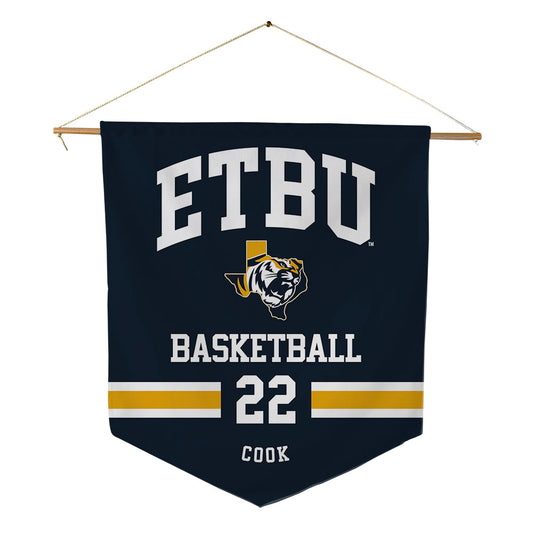 ETBU - NCAA Men's Basketball : Ethan Cook - Pennant - 18" x 21"-0
