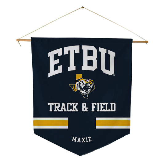 ETBU - NCAA Women's Track & Field : Nikevia Maxie - Pennant - 18" x 21"-0