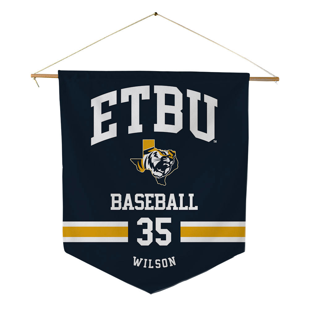 ETBU - NCAA Baseball : Colby Wilson - Pennant - 18" x 21"-0