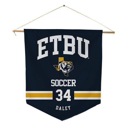 ETBU - NCAA Men's Soccer : Joshua Daley - Pennant - 18" x 21"-0