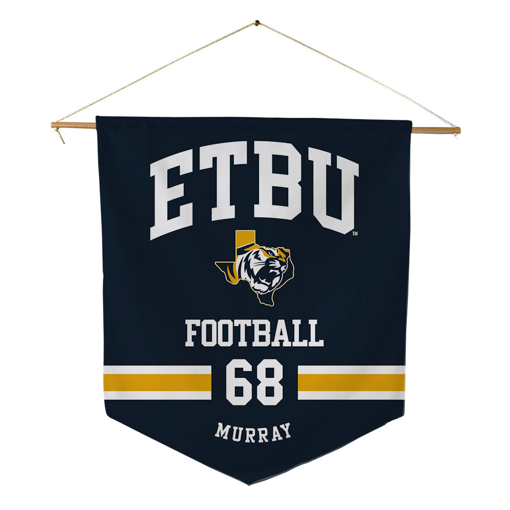 ETBU - NCAA Football : Peyton Murray - Pennant - 18" x 21"-0