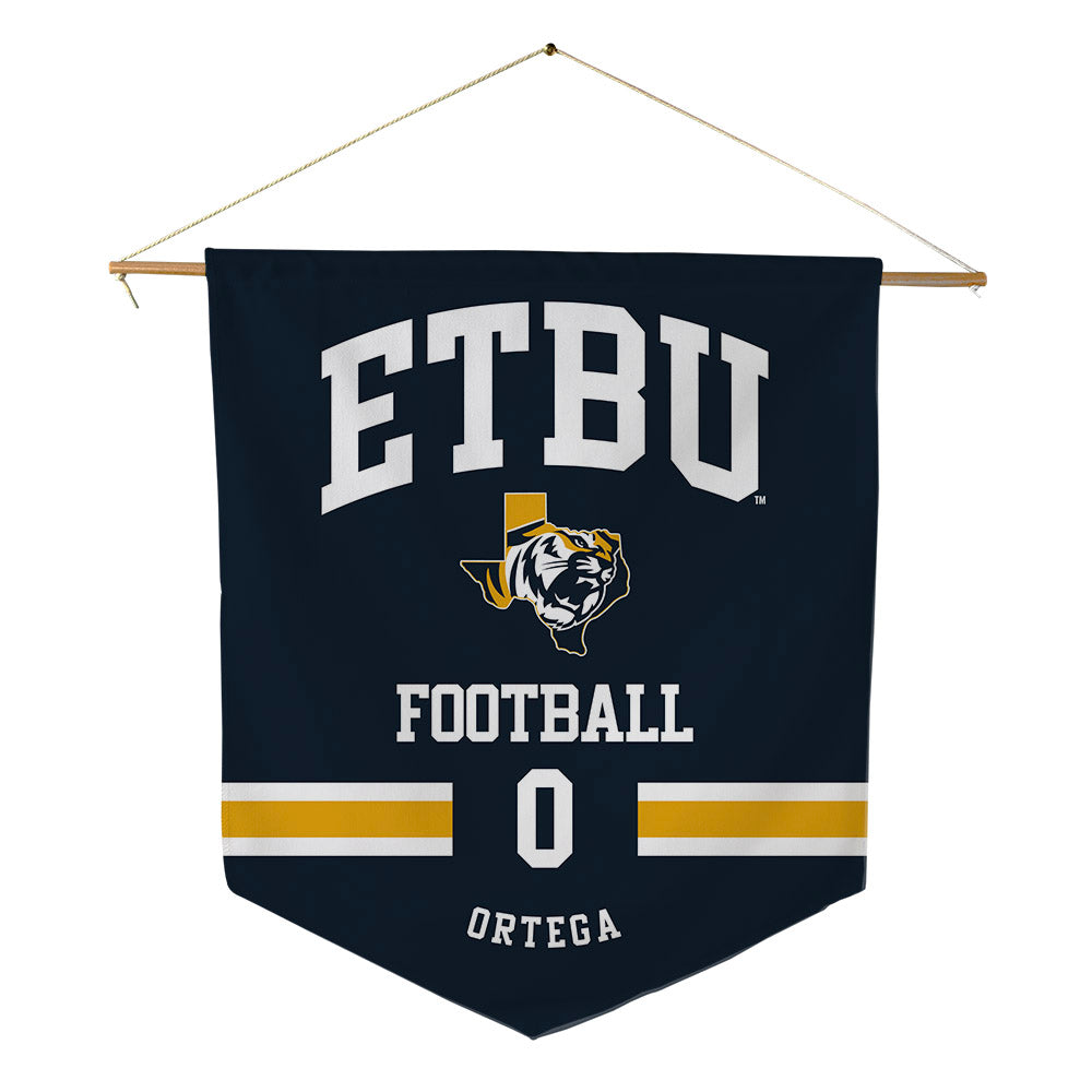 ETBU - NCAA Football : Bryson Ortega - Pennant - 18" x 21"-0