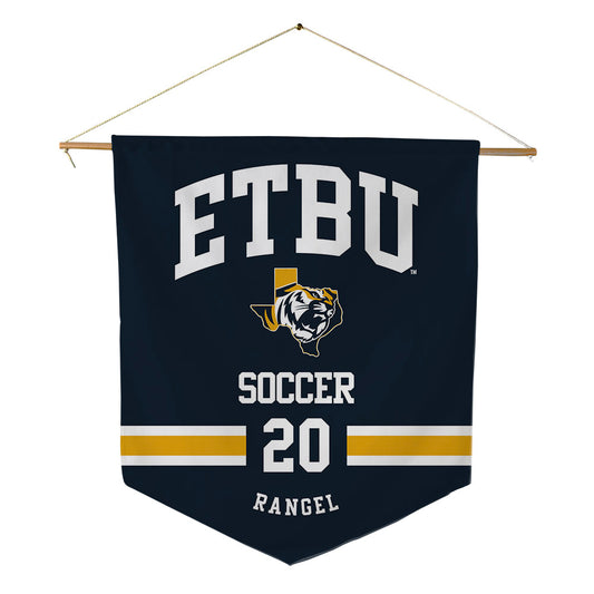 ETBU - NCAA Men's Soccer : Adam Rangel - Pennant - 18" x 21"-0