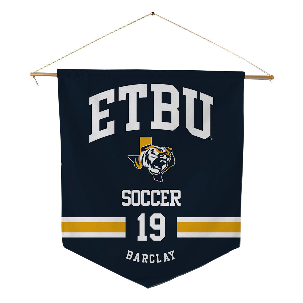 ETBU - NCAA Women's Soccer : Paige Barclay - Pennant - 18" x 21"-0