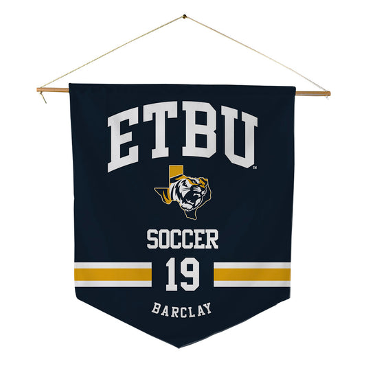 ETBU - NCAA Women's Soccer : Paige Barclay - Pennant - 18" x 21"-0