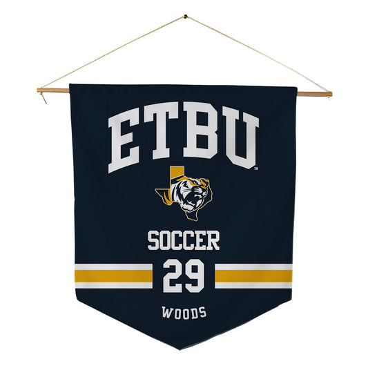 ETBU - NCAA Women's Soccer : Savannah Woods - Pennant - 18" x 21"-0