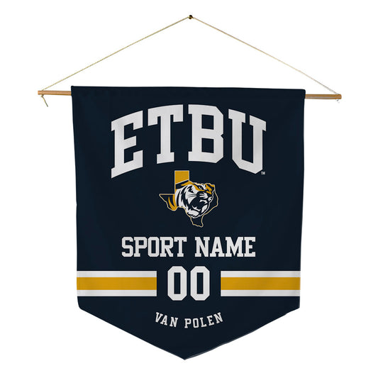 ETBU - NCAA Men's Ice Hockey : Barran Van Polen - Pennant - 18" x 21"-0