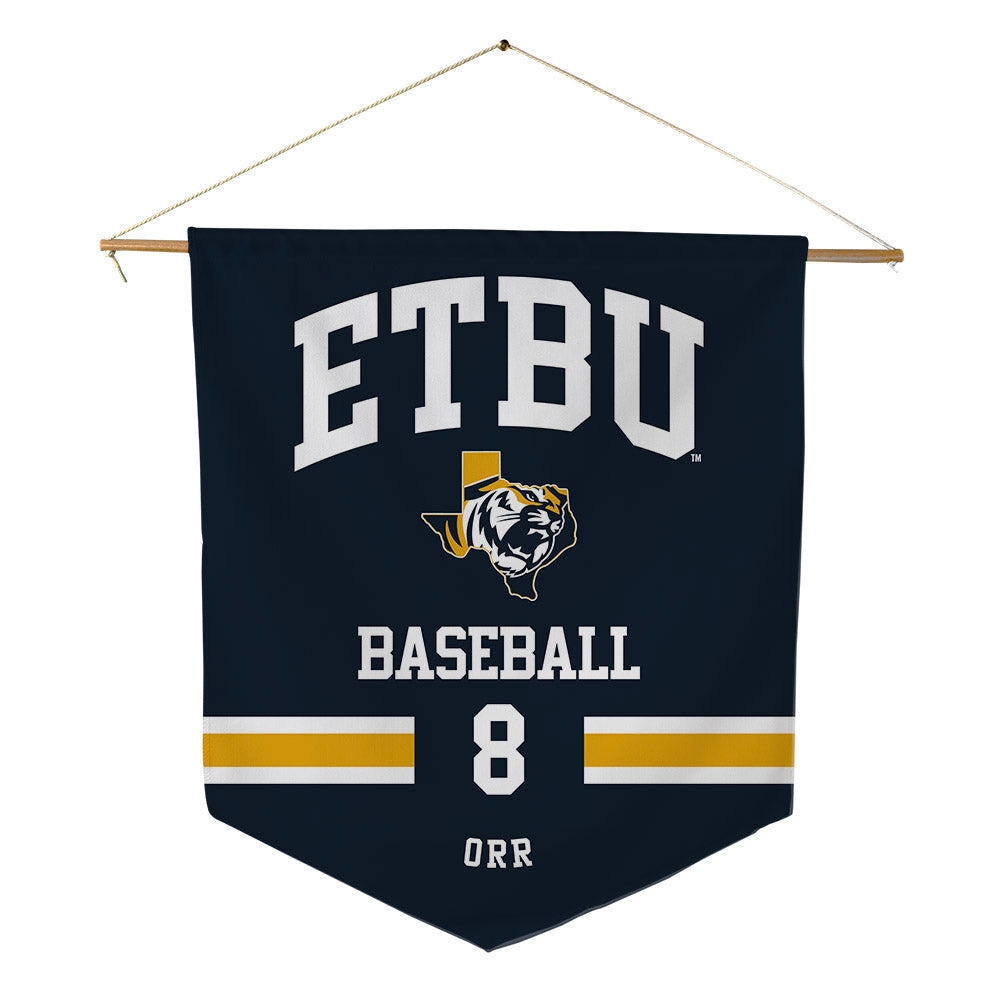 ETBU - NCAA Baseball : Philip Orr - Pennant - 18" x 21"-0