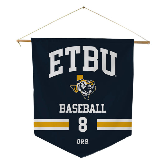 ETBU - NCAA Baseball : Philip Orr - Pennant - 18" x 21"-0