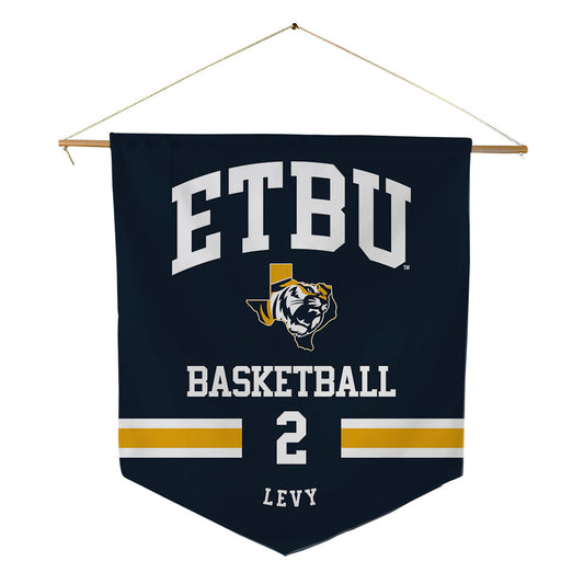 ETBU - NCAA Men's Basketball : Shad Levy - Pennant - 18" x 21"-0