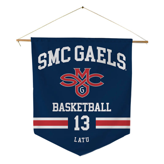 SMC - NCAA Women's Basketball : Malia Latu - Pennant - 18" x 21"-0