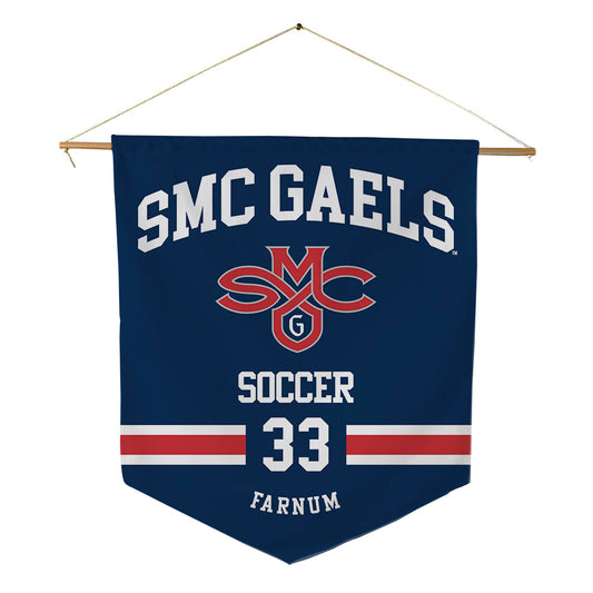 SMC - NCAA Women's Soccer : Taylor Farnum - Pennant - 18" x 21"-0