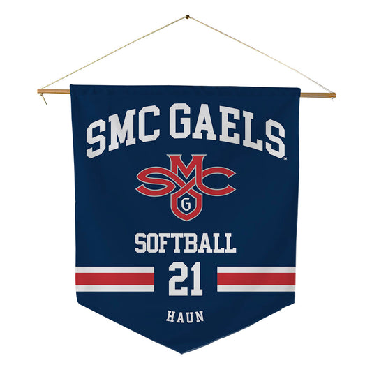 SMC - NCAA Softball : Madeline Haun - Pennant - 18" x 21"-0