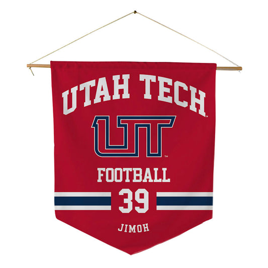 Utah Tech - NCAA Football : Jeremiah Jimoh - Pennant - 18" x 21"-0