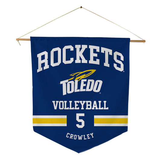 Toledo - NCAA Women's Volleyball : Sydney Crowley - Pennant - 18" x 21"-0