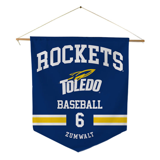 Toledo - NCAA Baseball : Preston Zumwalt - Pennant - 18" x 21"-0