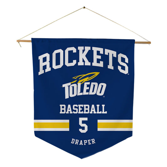 Toledo - NCAA Baseball : Conner Draper - Pennant - 18" x 21"-0