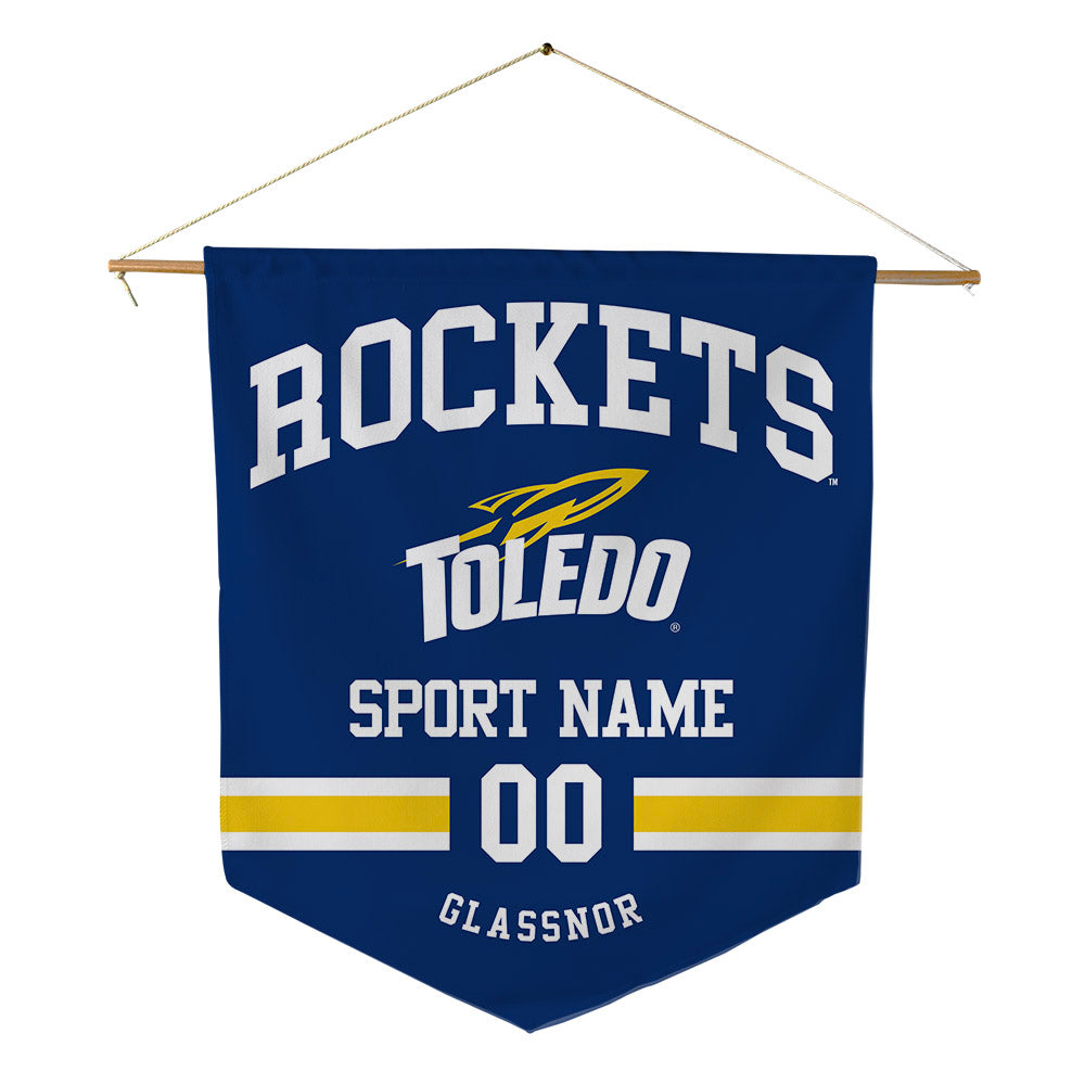 Toledo - NCAA Men's Basketball : Phoenix Glassnor - Pennant - 18" x 21"-0