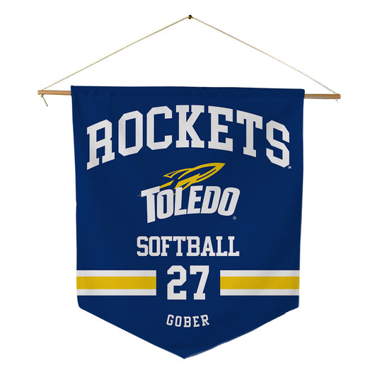 Toledo - NCAA Softball : Jenna Gober - Pennant - 18" x 21"-0