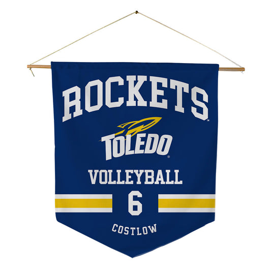 Toledo - NCAA Women's Volleyball : Jessica Costlow - Pennant - 18" x 21"-0