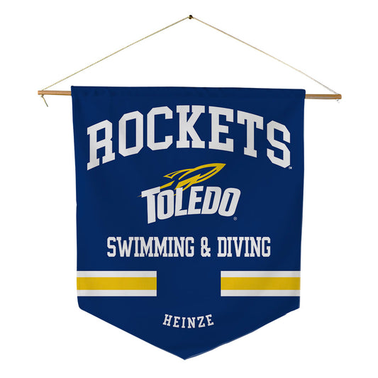 Toledo - NCAA Women's Swimming & Diving : Delaney Heinze - Pennant - 18" x 21"-0