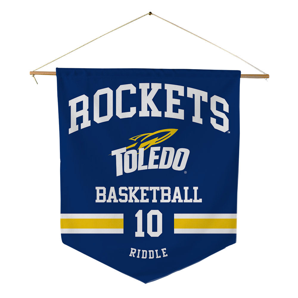 Toledo - NCAA Men's Basketball : Chris Riddle - Pennant - 18" x 21"-0