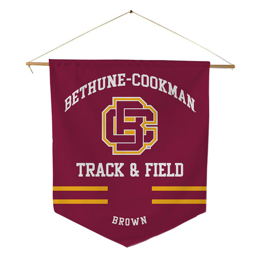 Bethune - NCAA Women's Track & Field : Quiaundra Brown - Pennant - 18" x 21"-0