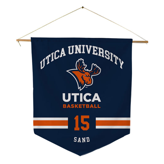 Utica - NCAA Men's Basketball : Joshua Sand - Pennant - 18" x 21"-0