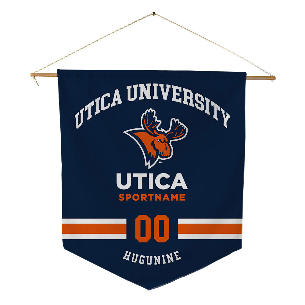 Utica - NCAA Men's Track & Field : Harley Hugunine - Pennant - 18" x 21"-0