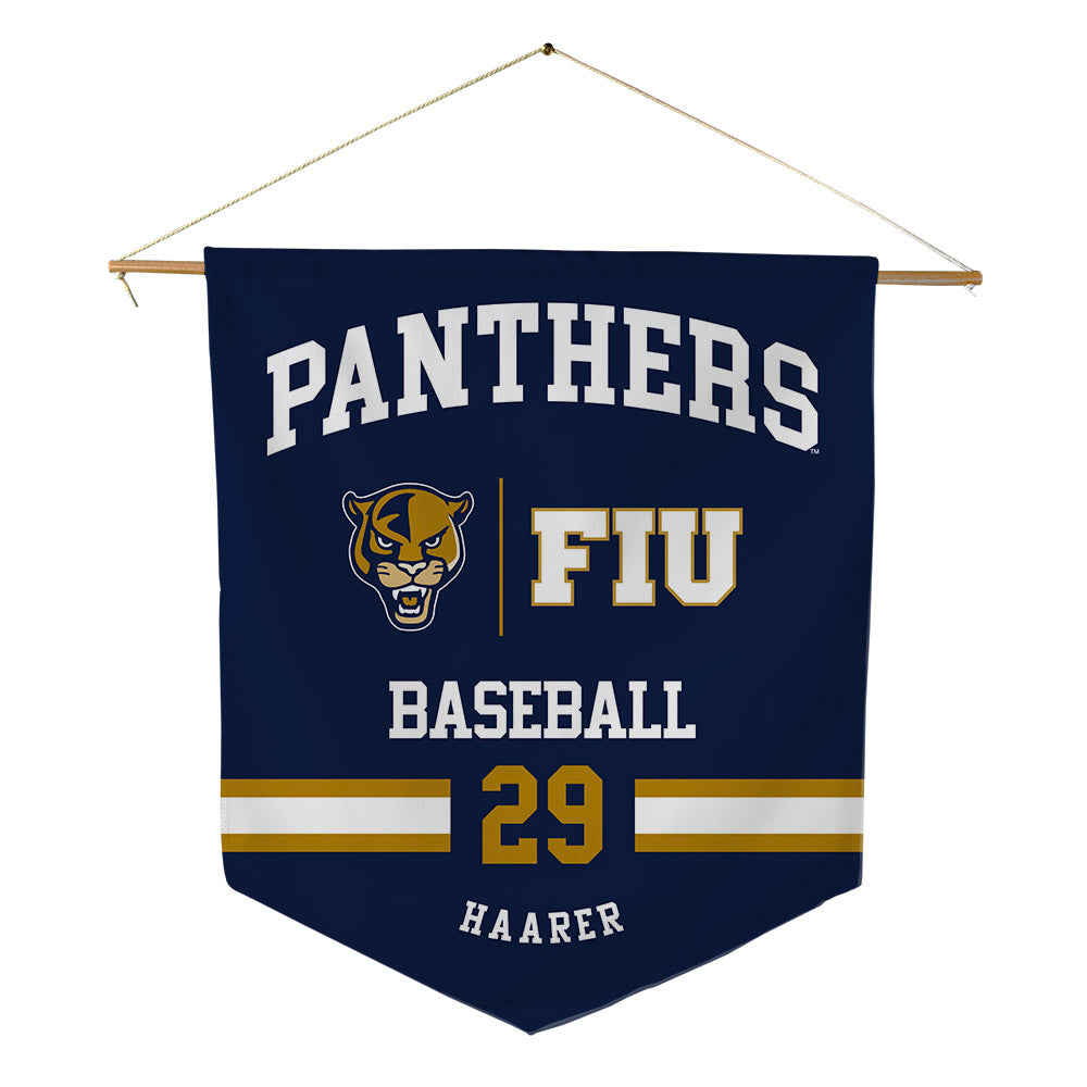 FIU - NCAA Baseball : Toby Haarer - Pennant - 18" x 21"-0