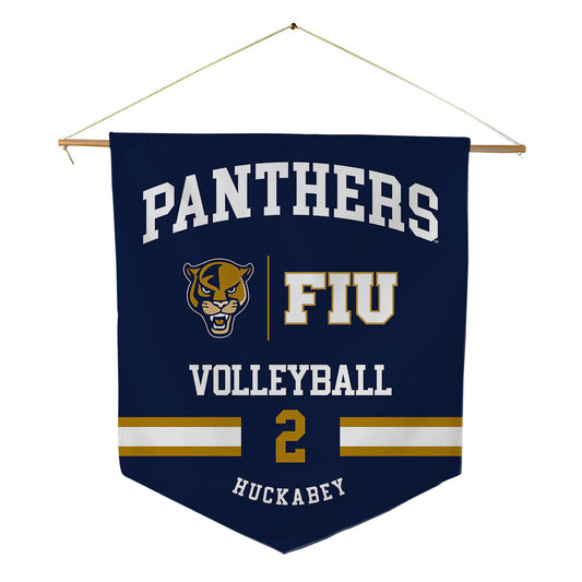 FIU - NCAA Women's Volleyball : Jillian Huckabey - Pennant - 18" x 21"-0
