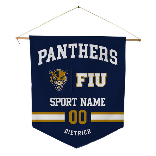 FIU - NCAA Baseball : Tristan Dietrich - Pennant - 18" x 21"-0