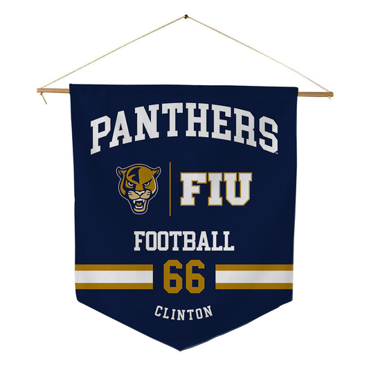 FIU - NCAA Football : Aydan Clinton - Pennant - 18" x 21"-0