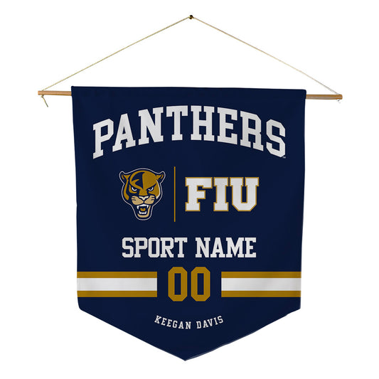 FIU - NCAA Football : Keegan Keegan Davis - Pennant - 18" x 21"-0