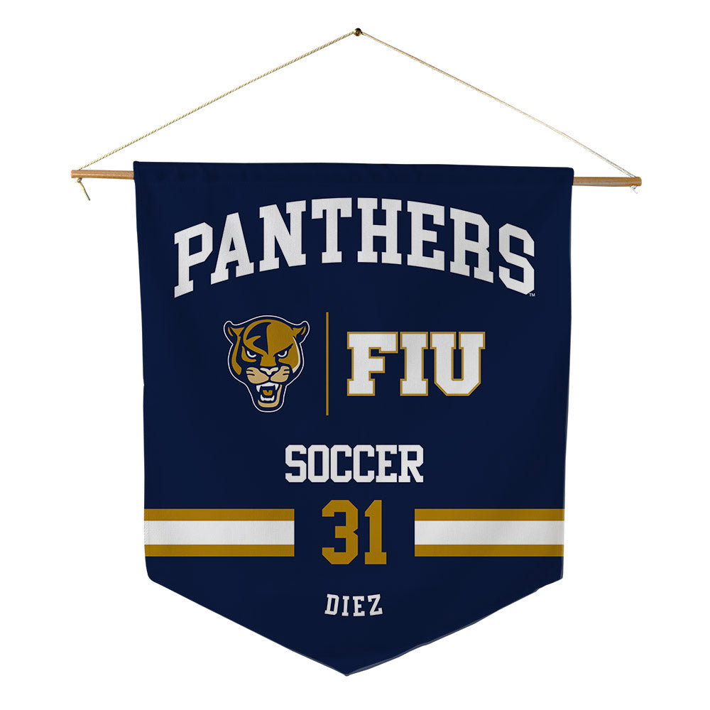 FIU - NCAA Women's Soccer : Isabella Diez - Pennant - 18" x 21"-0