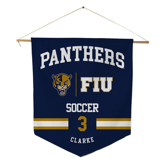 FIU - NCAA Women's Soccer : Kiara Clarke - Pennant - 18" x 21"-0