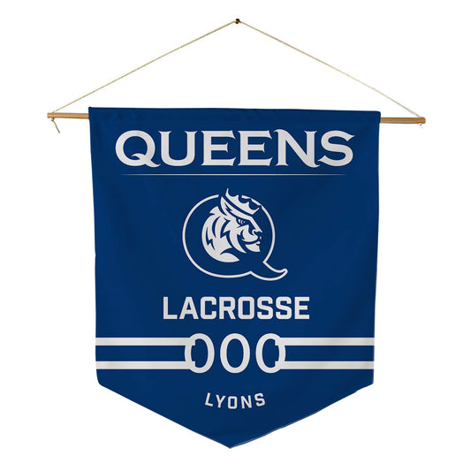 Queens - NCAA Women's Lacrosse : Taylor Lyons - Pennant - 18" x 21"-0